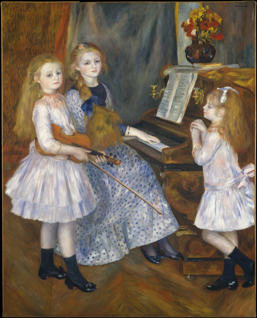 Las hijas de Catulle Mendès de Pierre Auguste Renoir