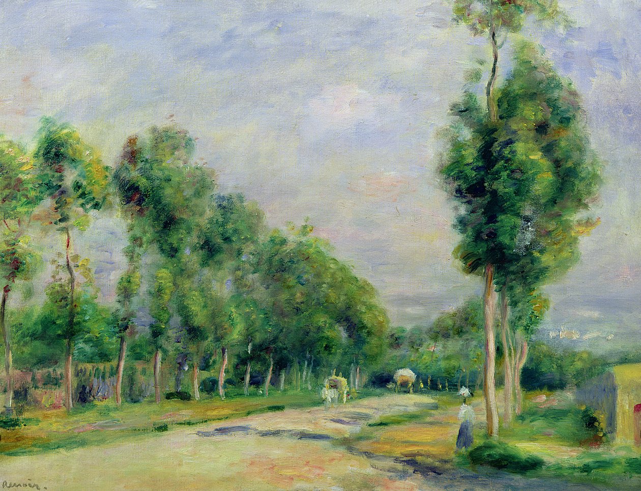 El camino a Versalles en Louveciennes de Pierre Auguste Renoir