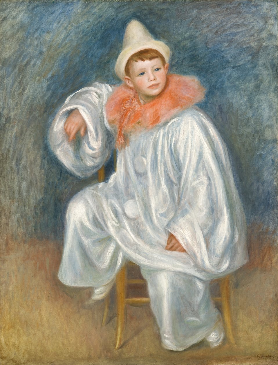 El Pierrot blanco de Pierre Auguste Renoir