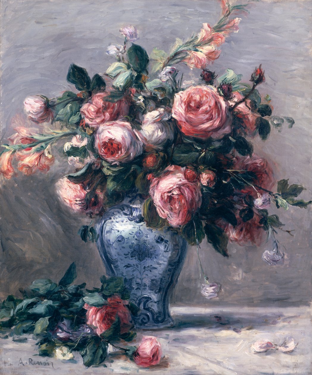 Jarrón de Rosas de Pierre Auguste Renoir