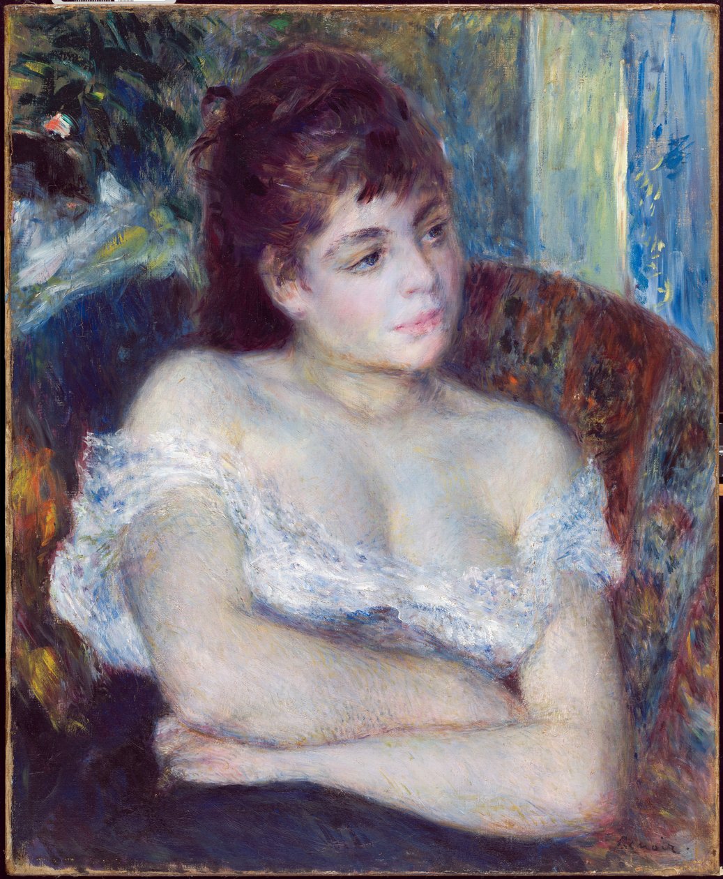 Mujer en un Sillón, 1874 de Pierre Auguste Renoir