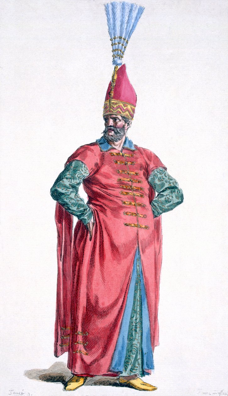Boluch-Bassi, oficial de los jenízaros, 1780 de Pierre Duflos