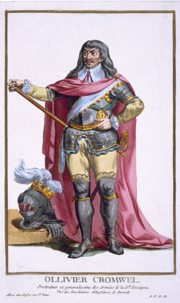 Oliver Cromwell (1599-1658) 1780 de Pierre Duflos