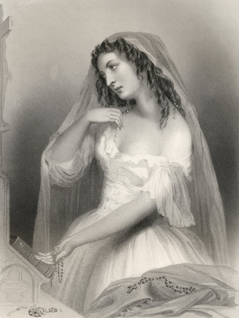 Louise Francoise de La Baume de La Blanc (1644-1710) Duquesa de la Valliere, ilustración de 