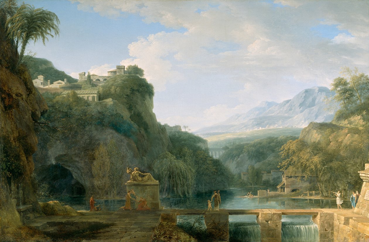 Paisaje de la antigua Grecia, 1786 de Pierre Henri de Valenciennes