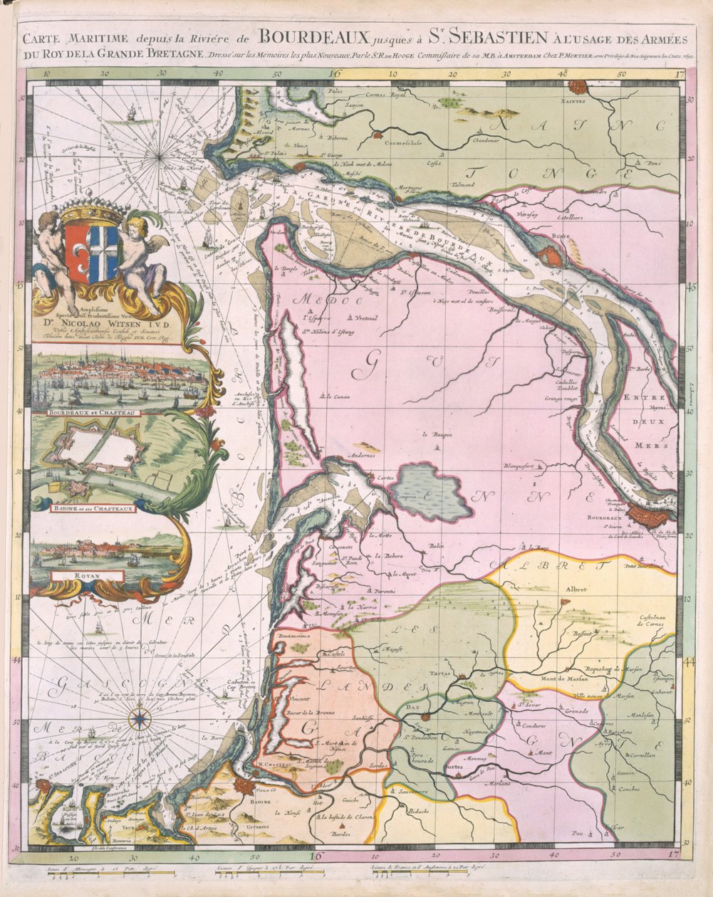 La Naptune Francois, ou Atlas des Cartes Marines, 1693 de Pierre Mortier