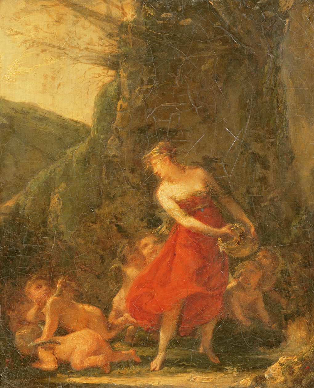Joven náyade cosquilleada por los cupidos de Pierre Paul Prudhon