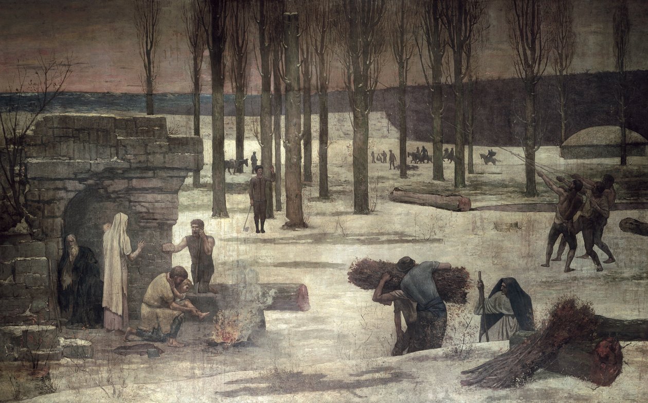 Invierno, 1889-93 de Pierre Puvis de Chavannes
