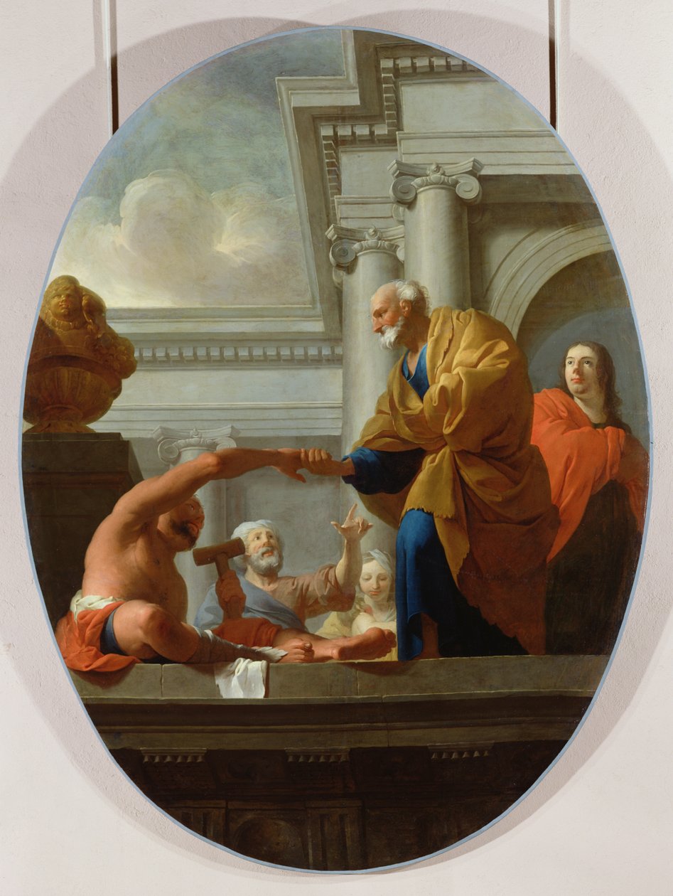 San Pedro curando a un paralítico de Pierre Subleyras