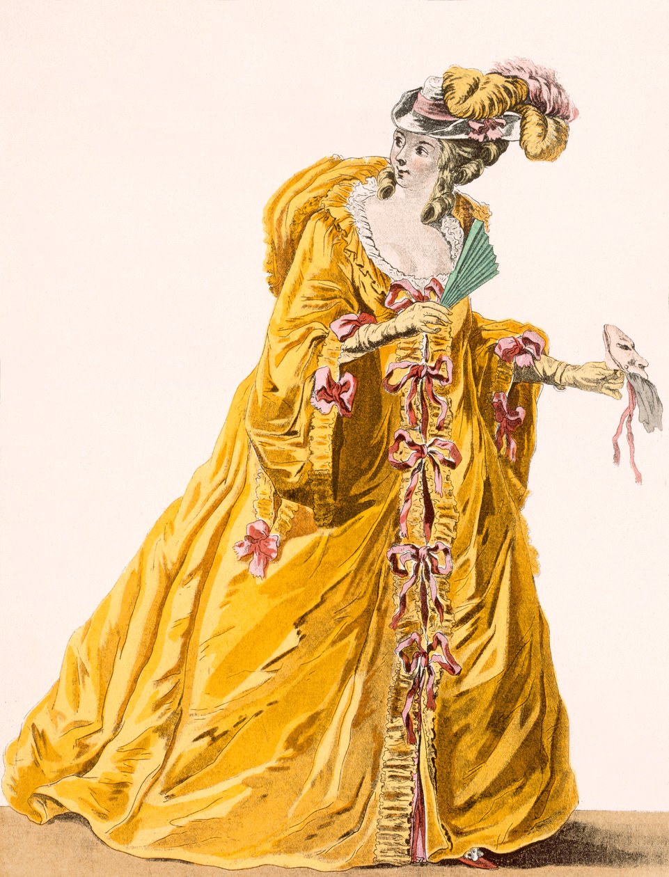 Dama con vestido 