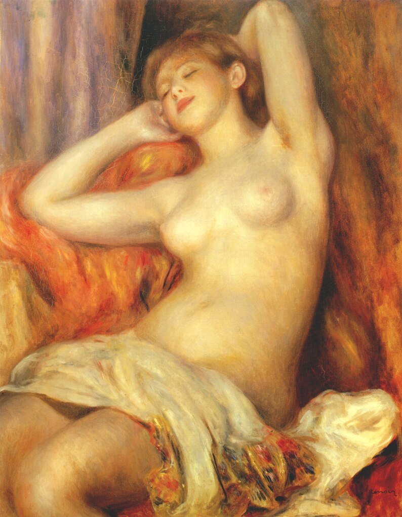 Mujer durmiendo Gabrielle Renard de Pierre Auguste Renoir