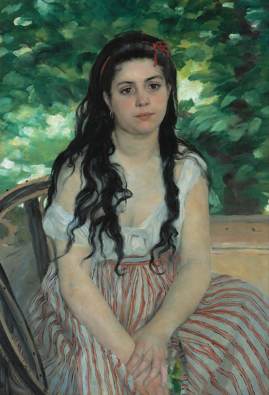 En été - La bohémienne de Pierre Auguste Renoir