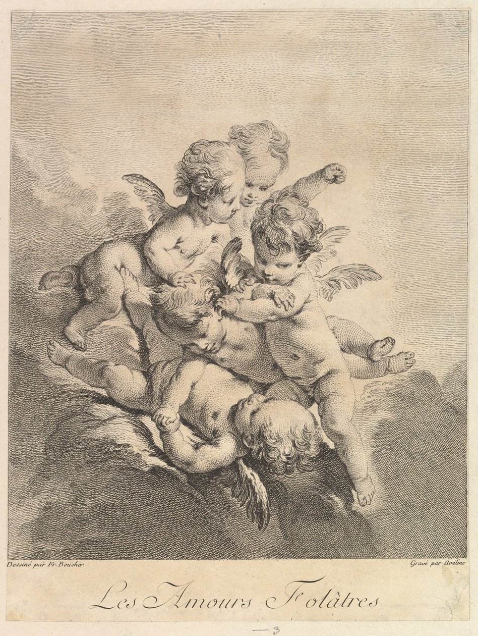 Niños jugando, 1750 de Pierre Alexandre Aveline