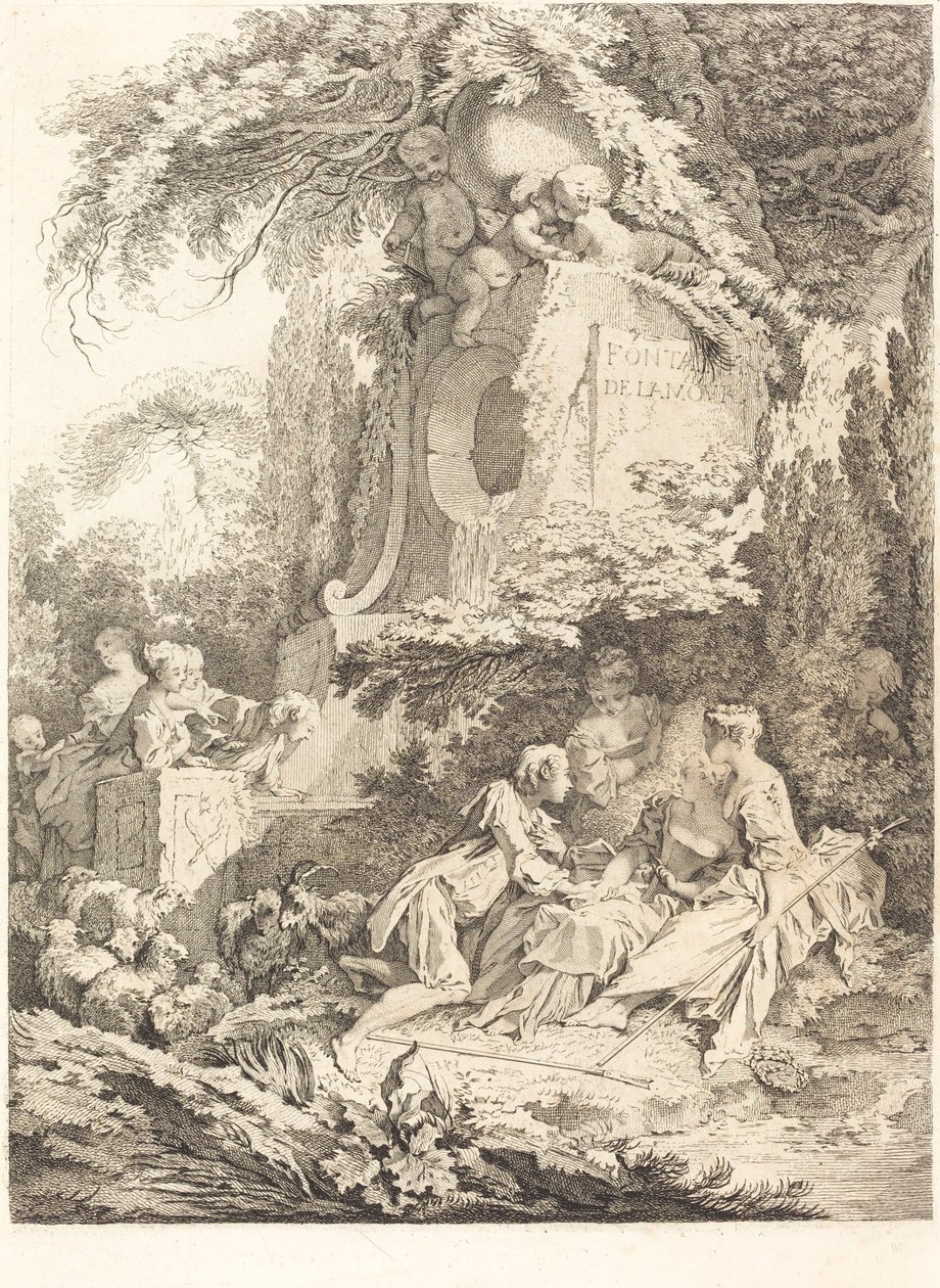 La Fuente del Amor, 1738 de Pierre Alexandre Aveline