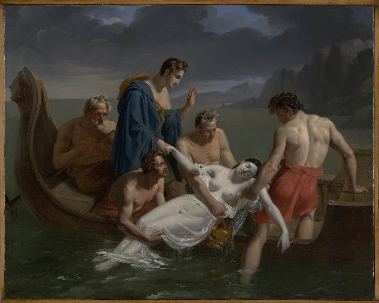 La muerte de Safo de Pierre Antoine Augustin Vafflard