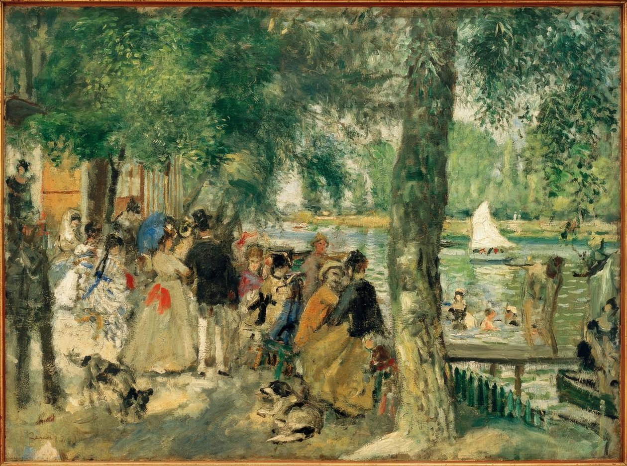 Baño en el Sena / La Grenouillère de Pierre Auguste Renoir