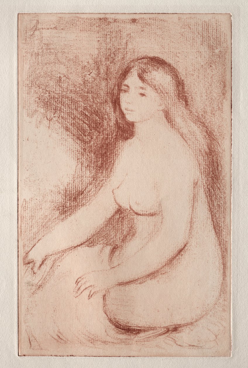 Bañista sentada de Pierre Auguste Renoir