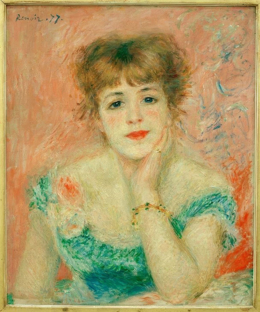 Retrato de la actriz Jeanne Samary de Pierre Auguste Renoir