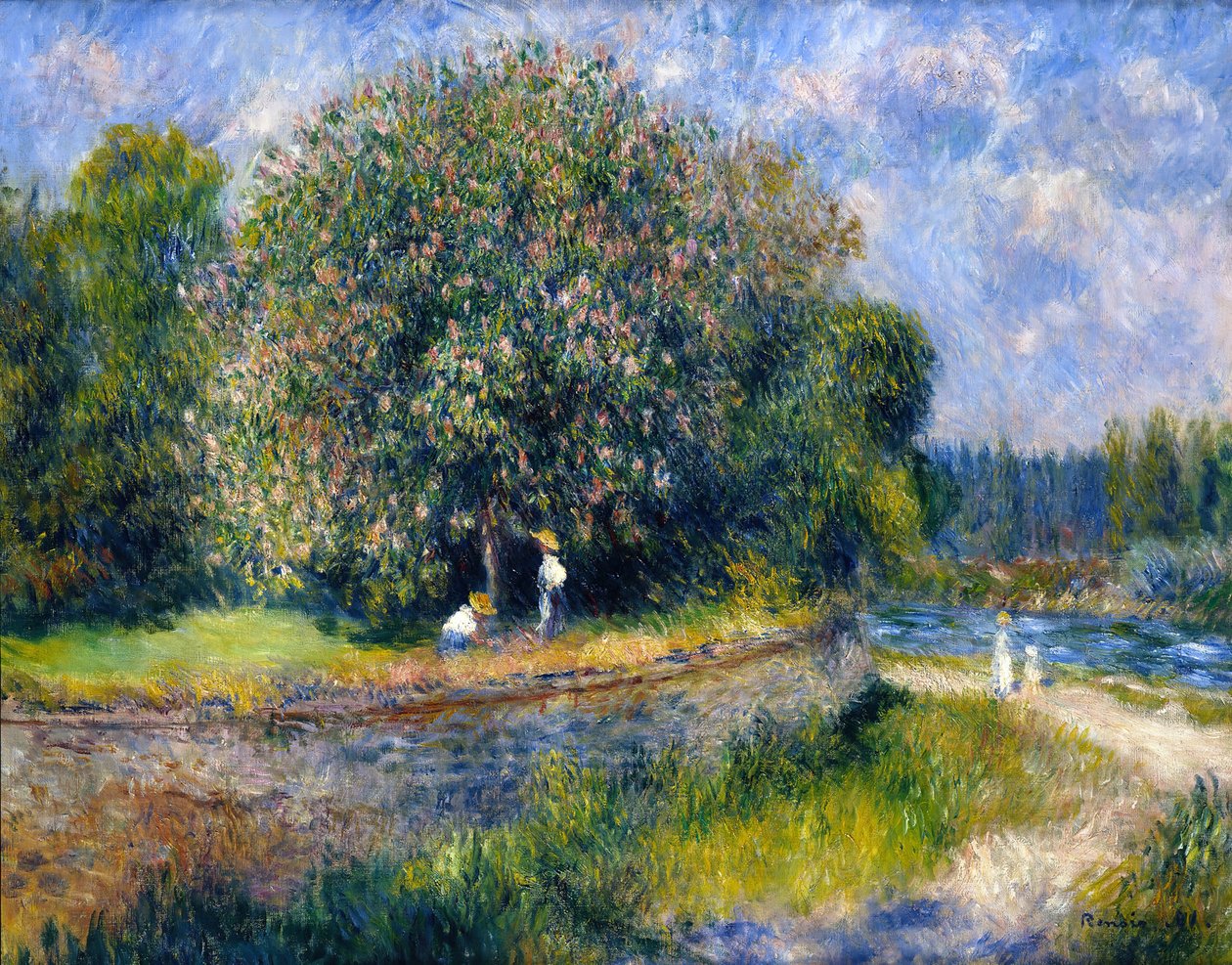 Castaño en flor de Pierre Auguste Renoir