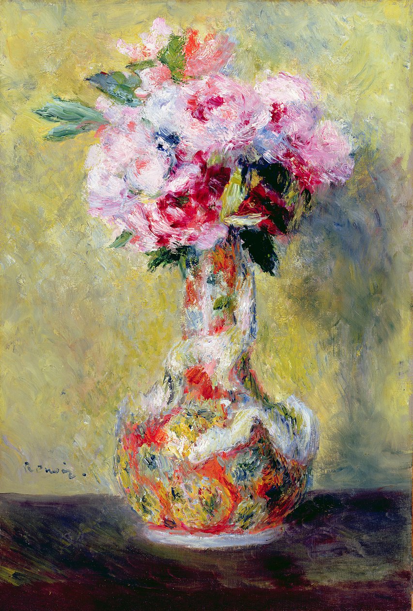 Ramo en jarrón de Pierre Auguste Renoir
