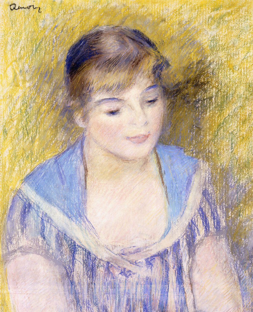 Busto de una Mujer de Pierre Auguste Renoir