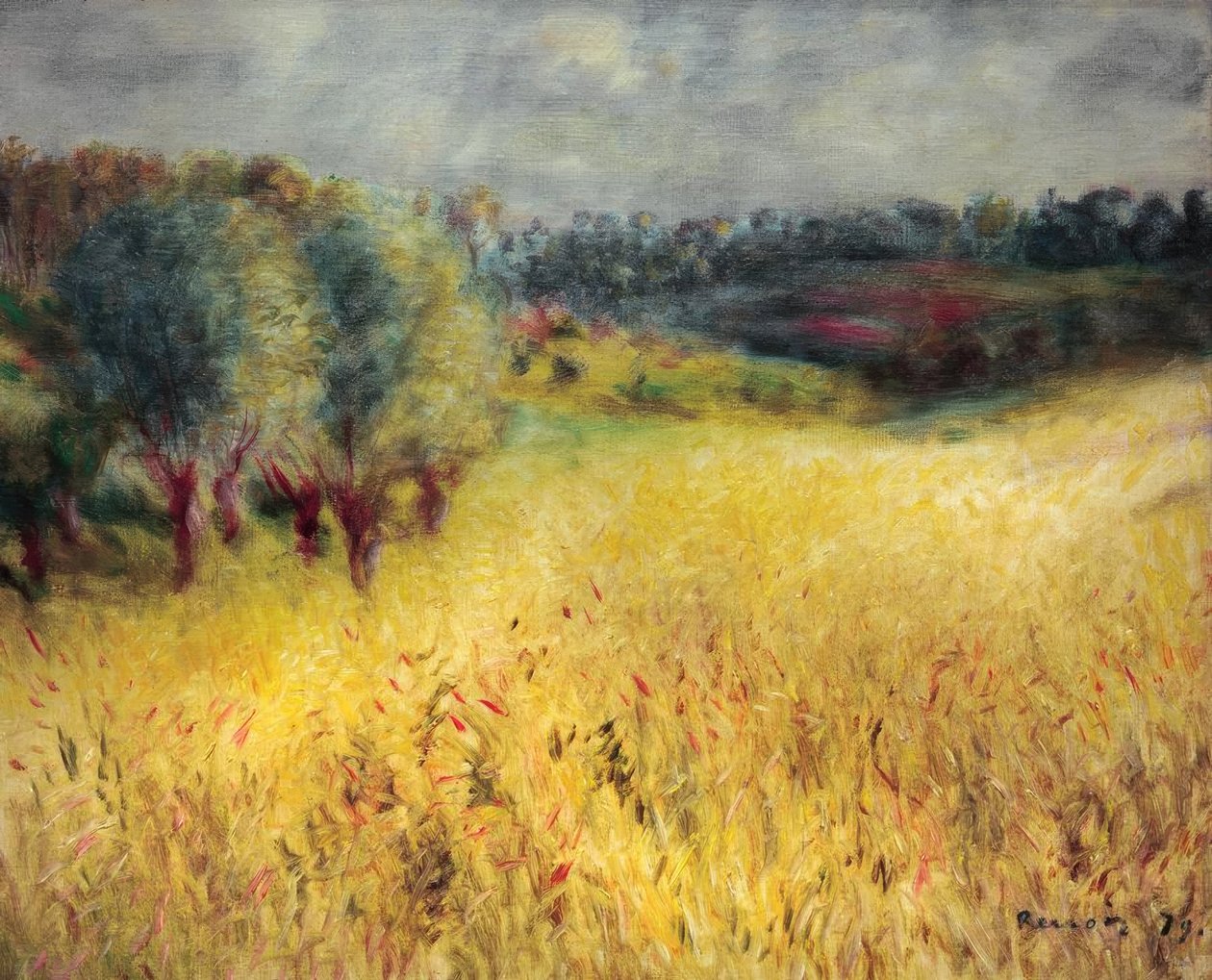 El Campo de Trigo de Pierre Auguste Renoir