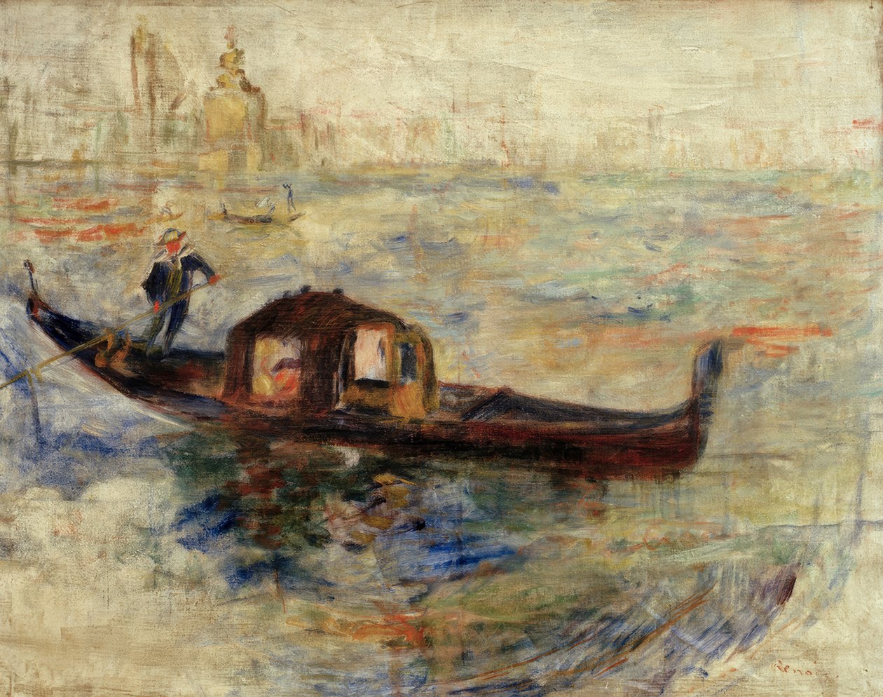 Góndola en Venecia de Pierre Auguste Renoir