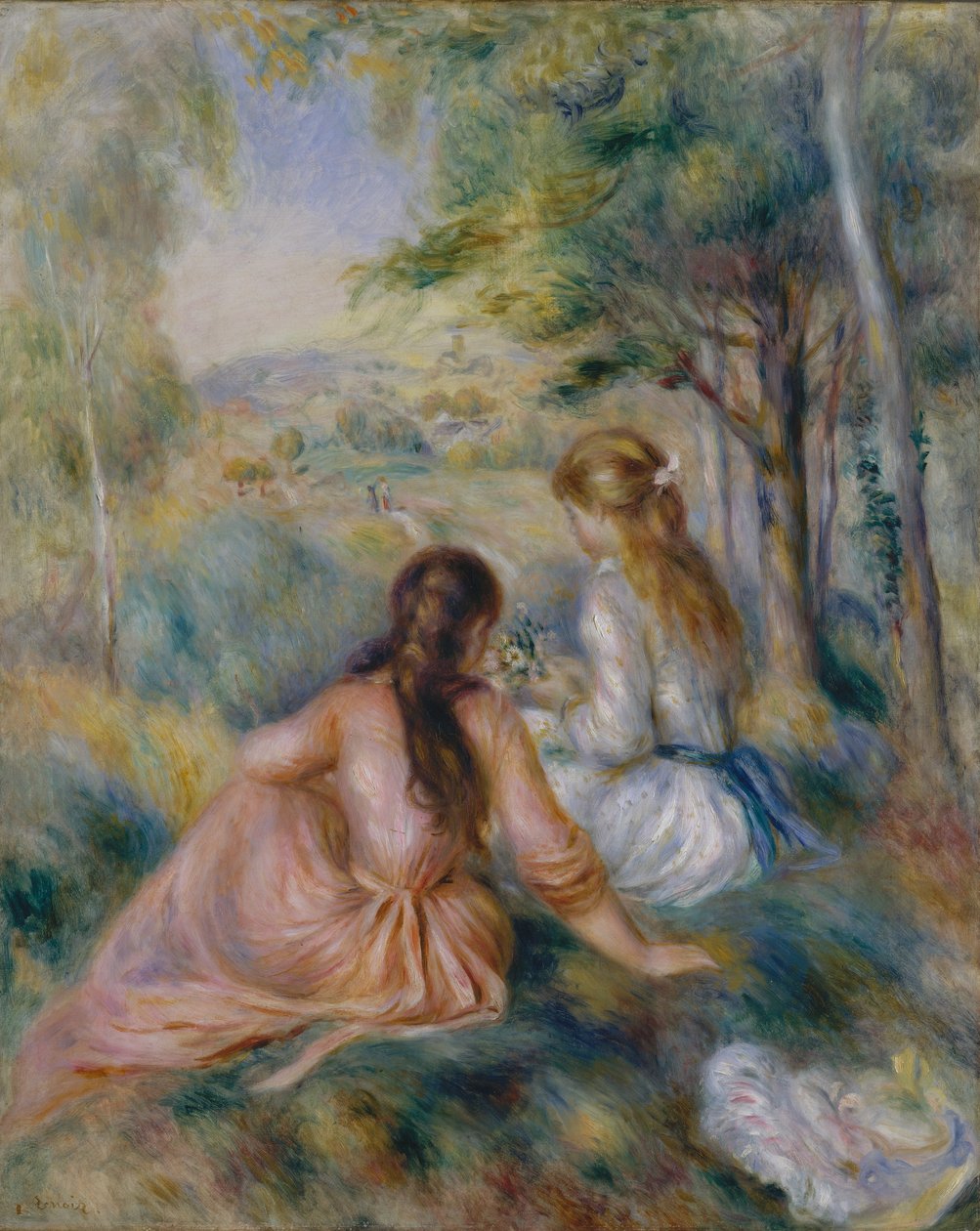 En el prado, 1888-92 de Pierre Auguste Renoir