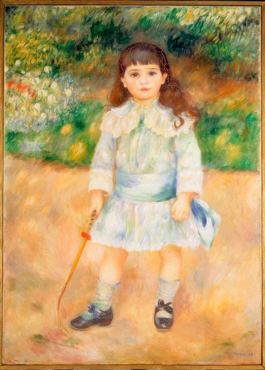 Niño con pequeño látigo de Pierre Auguste Renoir