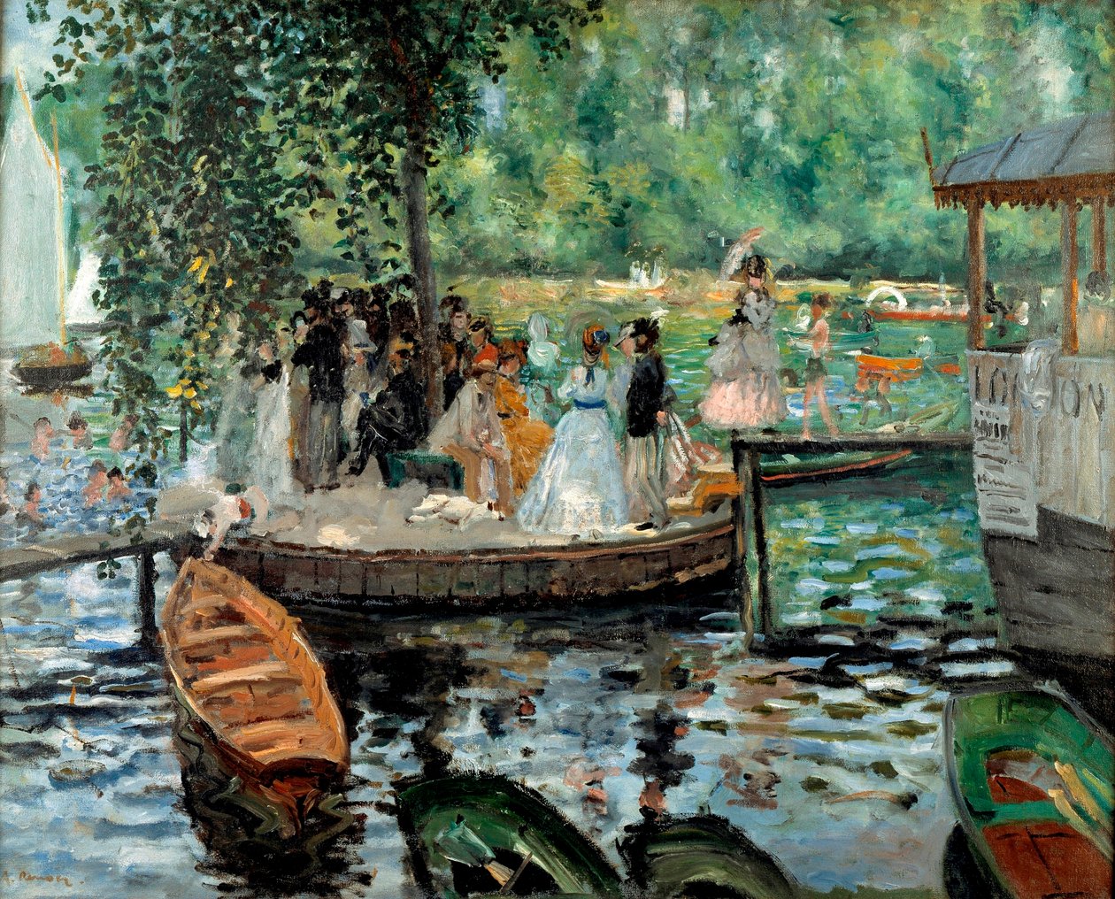 La Grenouillère de Pierre Auguste Renoir
