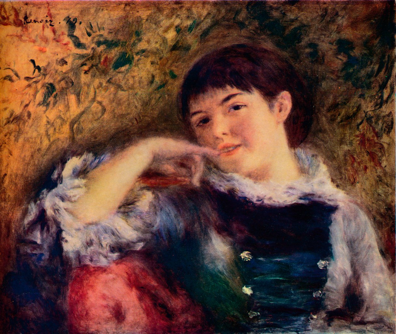 La Songeuse, siglo XIX de Pierre Auguste Renoir