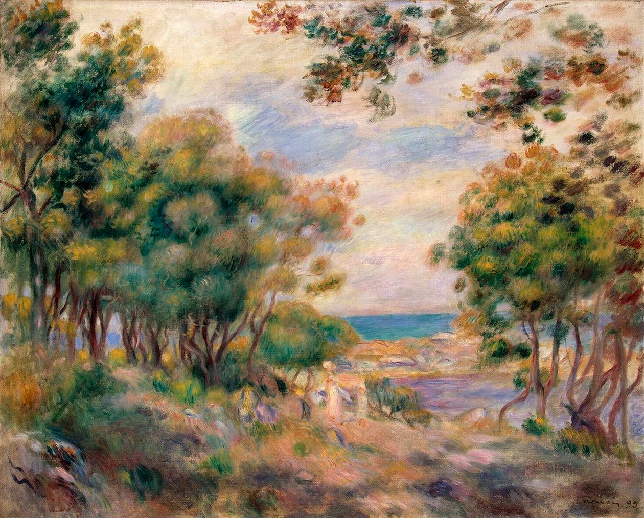 Paisaje en Beaulieu, 1899 de Pierre Auguste Renoir