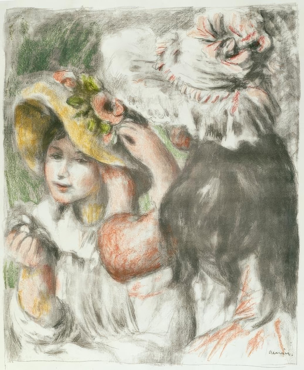 El sombrero prendido de Pierre Auguste Renoir