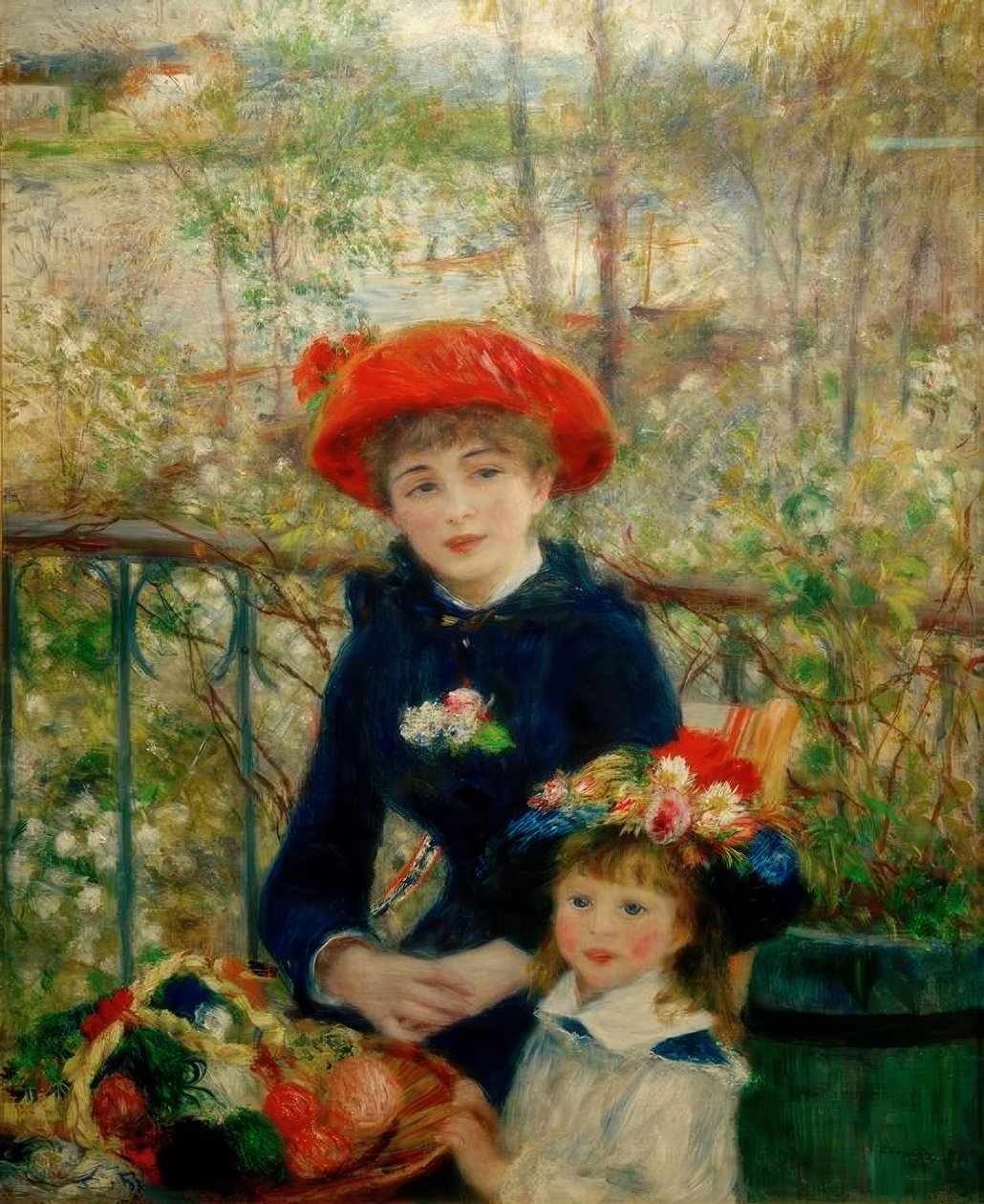 Las dos hermanas (en la terraza) de Pierre Auguste Renoir