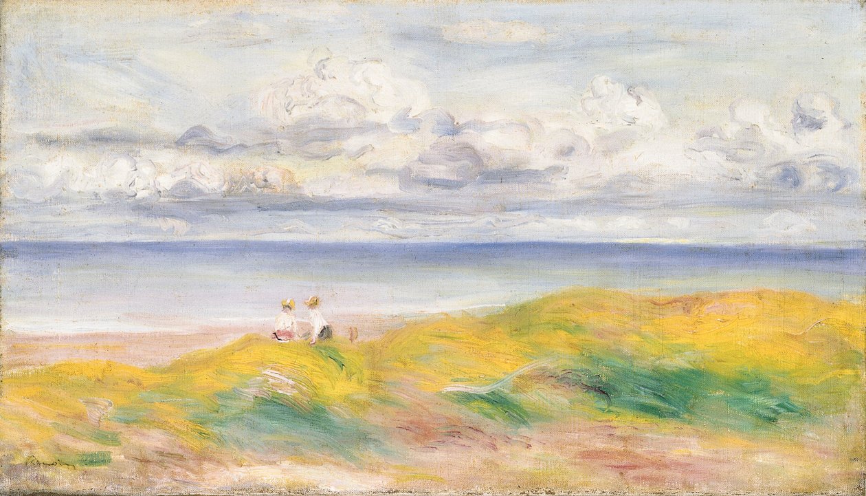 En los acantilados de Pierre Auguste Renoir