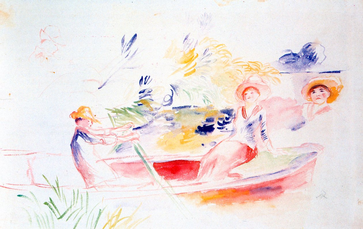 En la orilla del río, siglo XX de Pierre Auguste Renoir