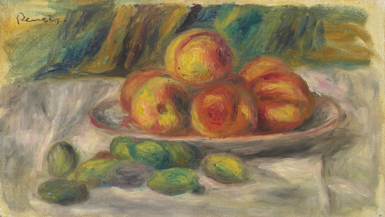 Duraznos y almendras de Pierre Auguste Renoir