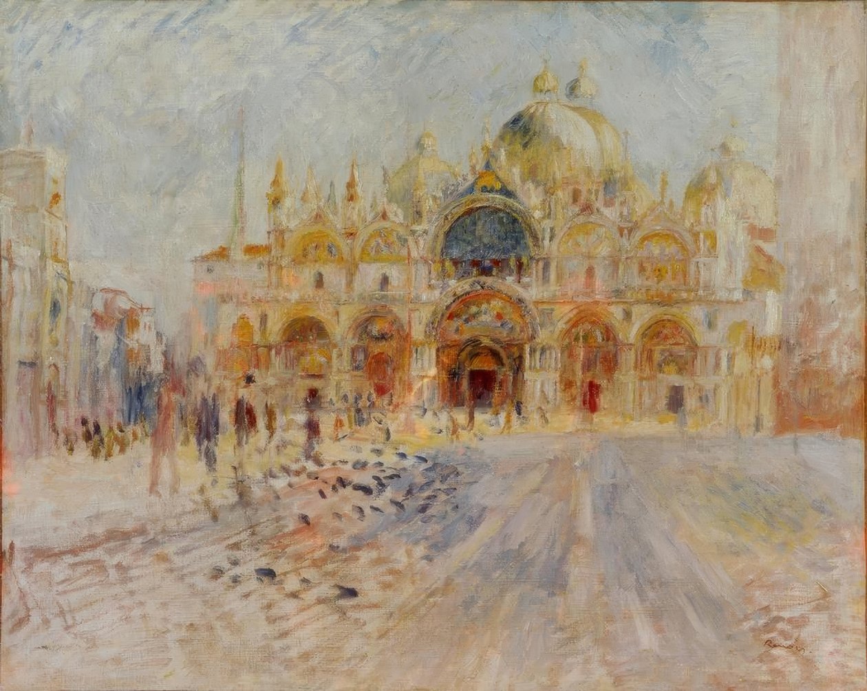 Plaza San Marcos, Venecia de Pierre Auguste Renoir