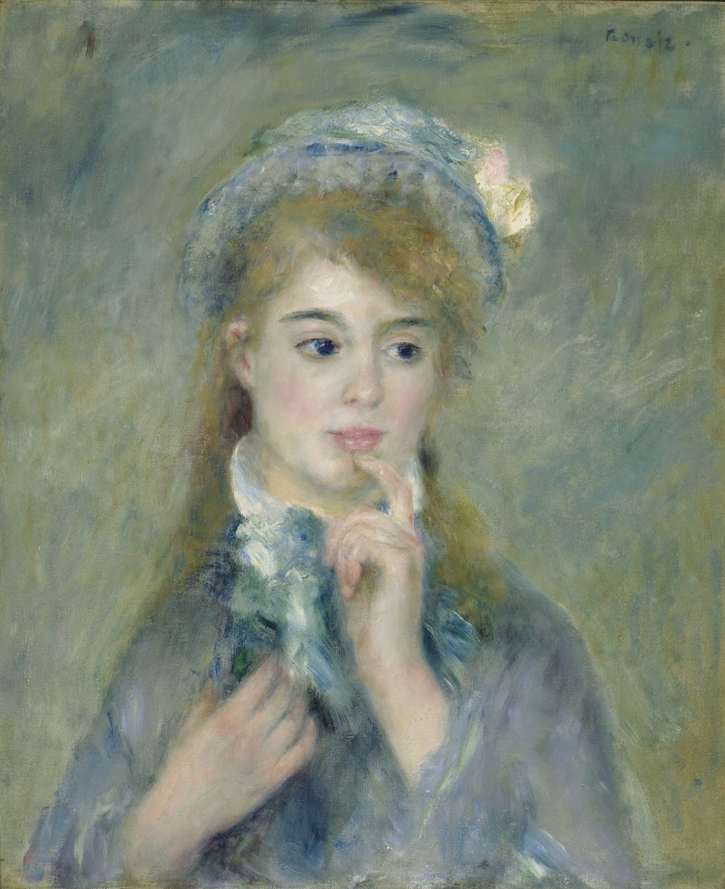 Retrato de una joven de Pierre Auguste Renoir