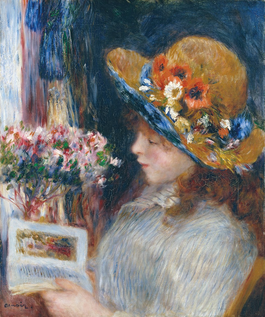 Chica lectora de Pierre Auguste Renoir