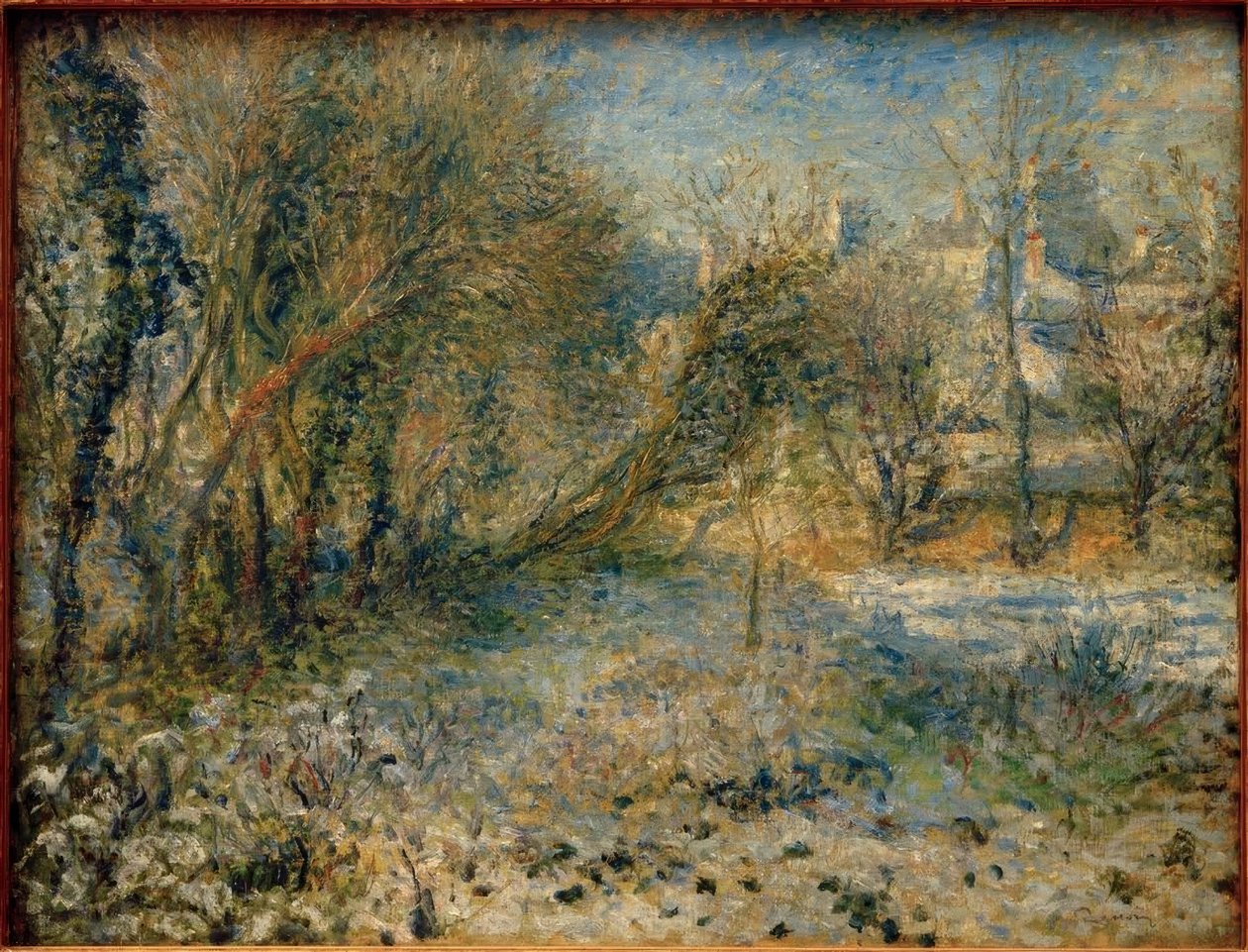 Paisaje nevado de Pierre Auguste Renoir