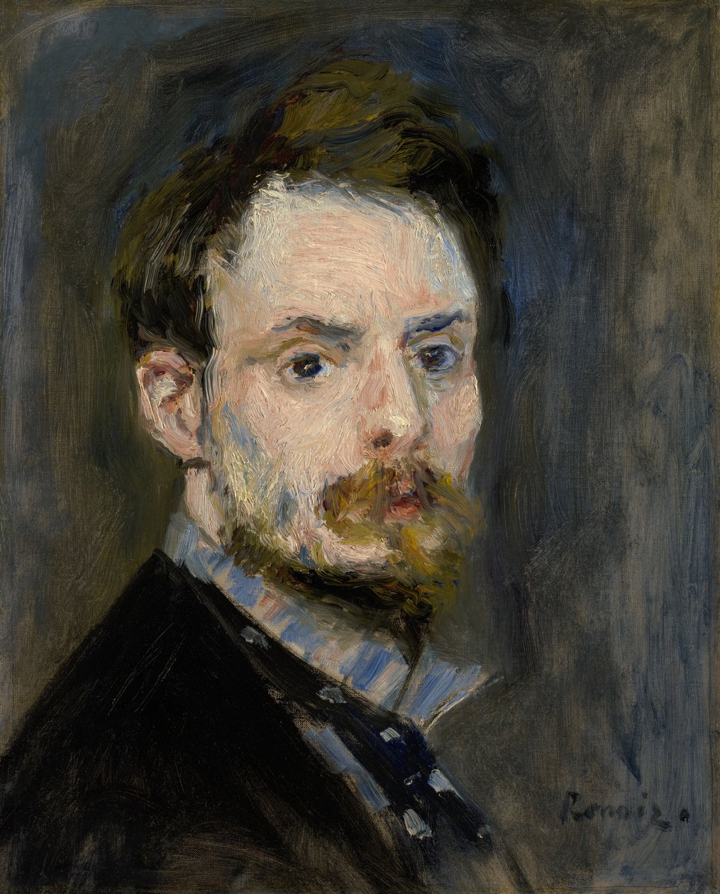Autorretrato, c.1875 de Pierre Auguste Renoir