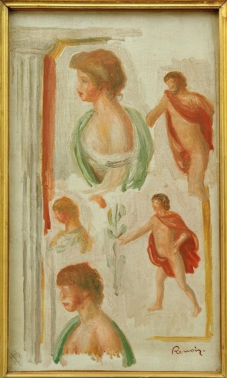 Estudio de figuras de la Antigüedad de Pierre Auguste Renoir