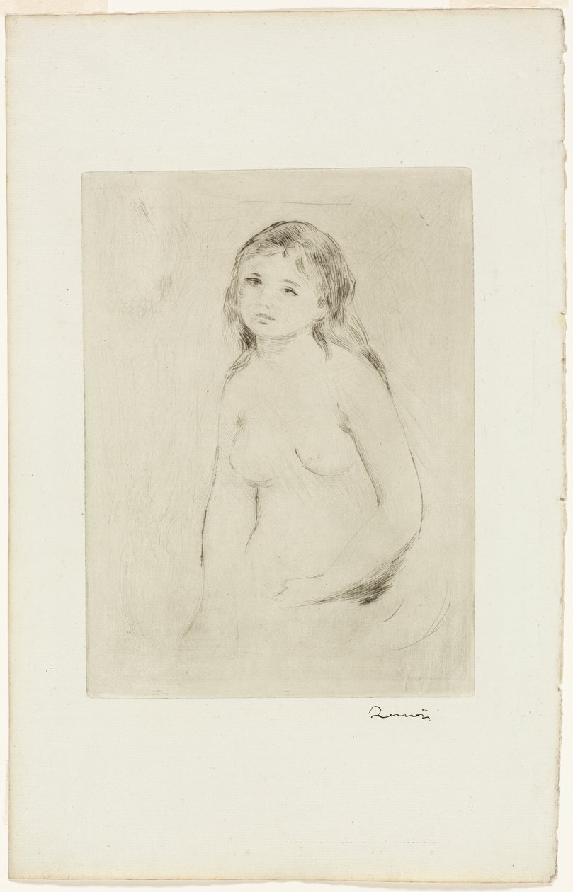 Estudio para una Bañista de Pierre Auguste Renoir