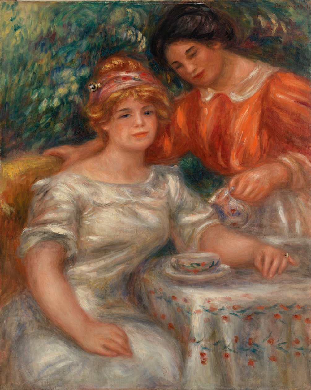 La hora del té de Pierre Auguste Renoir