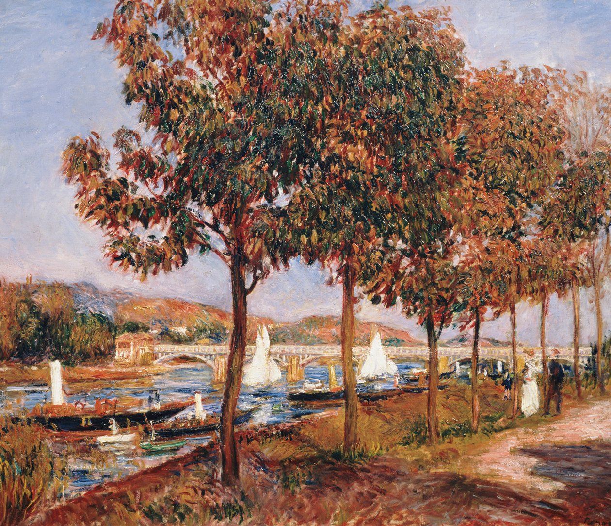 El puente en Argenteuil de Pierre Auguste Renoir
