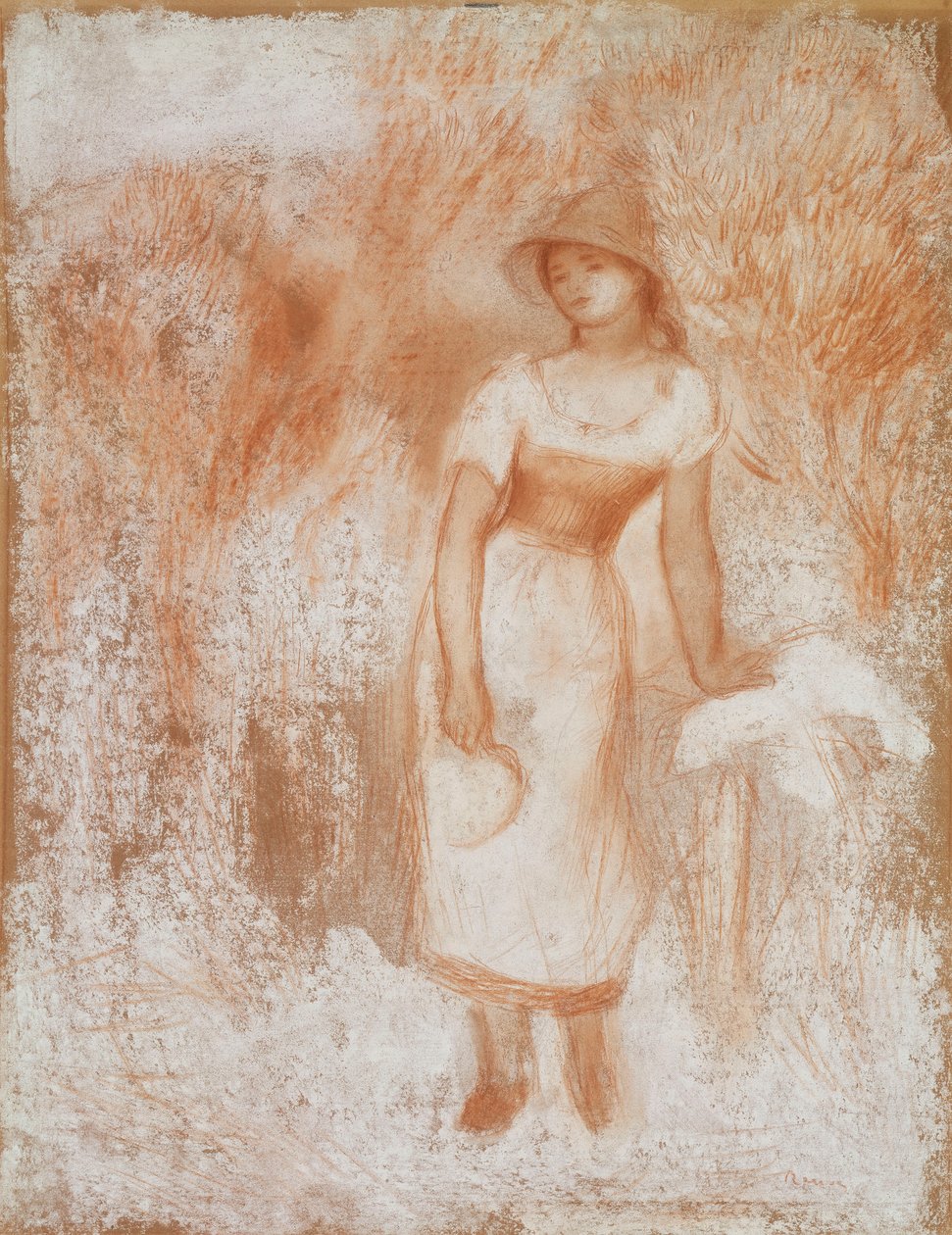 El segador, c.1890 de Pierre Auguste Renoir