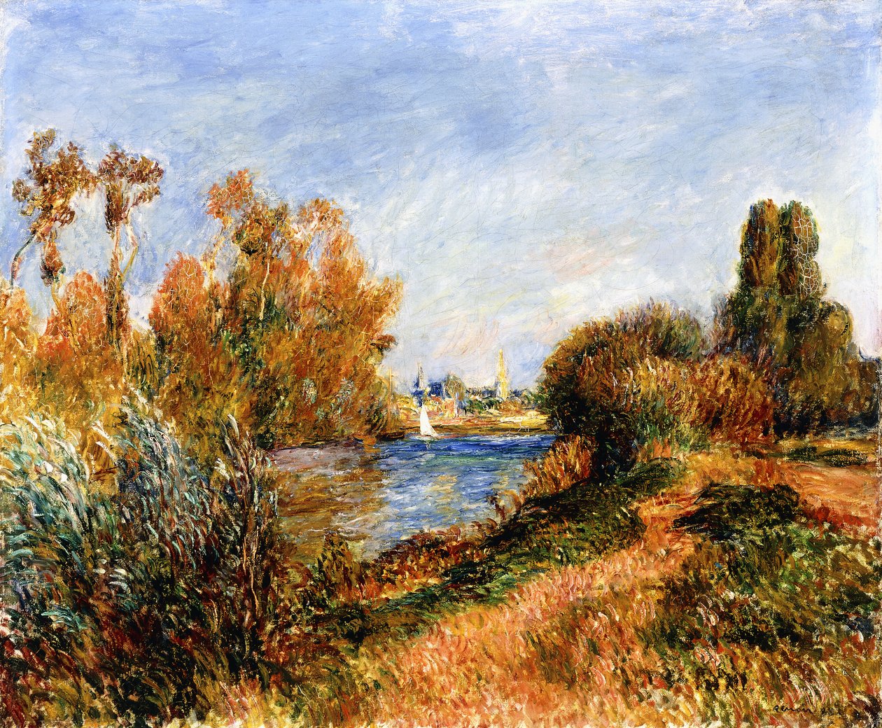 El Sena en Argenteuil de Pierre Auguste Renoir