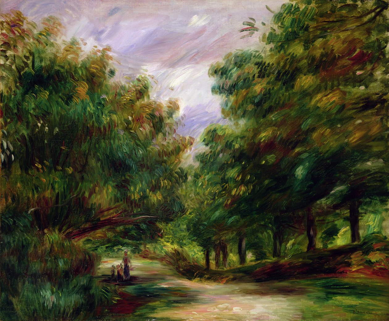 El camino cerca de Cagnes, 1905 de Pierre Auguste Renoir