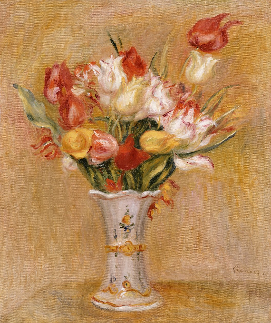 Tulipanes de Pierre Auguste Renoir